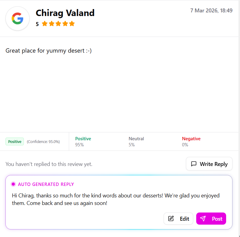 Review Response Generator: Brand Voice at Scale